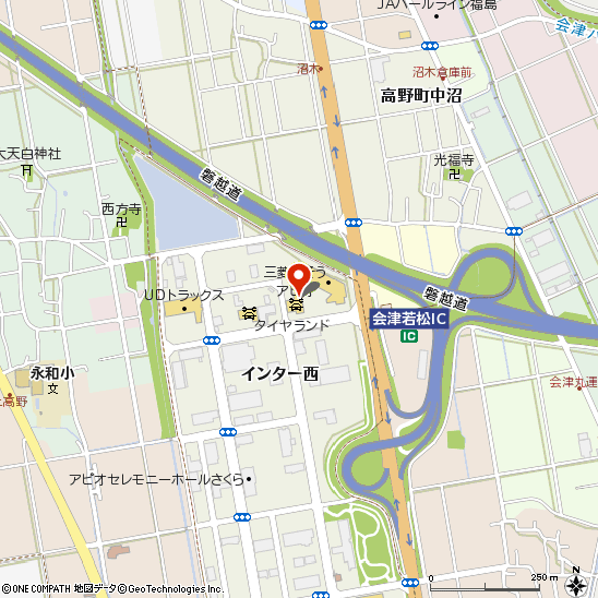 ブリヂストンタイヤサービス東日本(株)　アピオ店付近の地図